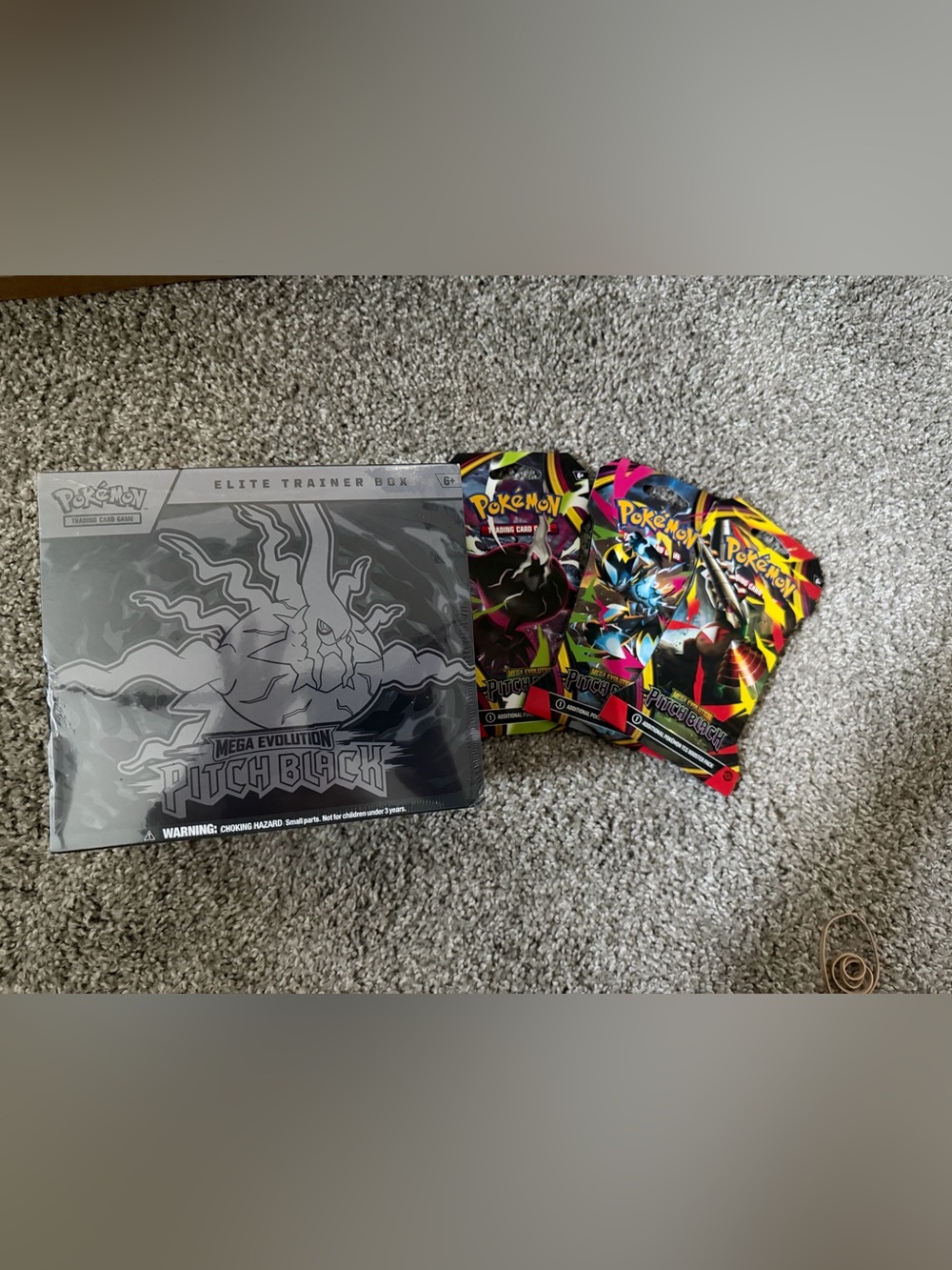 Pokemon Mega Evolution Pitch Black Elite Trainer Box AND 3 Booster Packs
